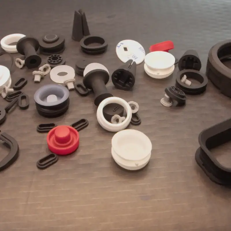 Custom silicone seals, gaskets, and washers for industrial sealing applications