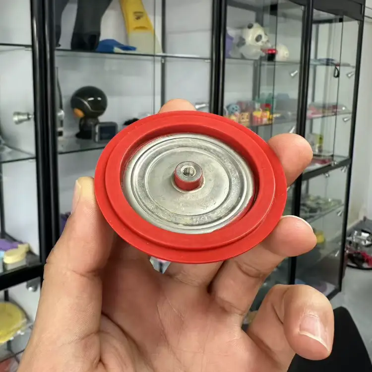 Metal-bonded silicone diaphragms