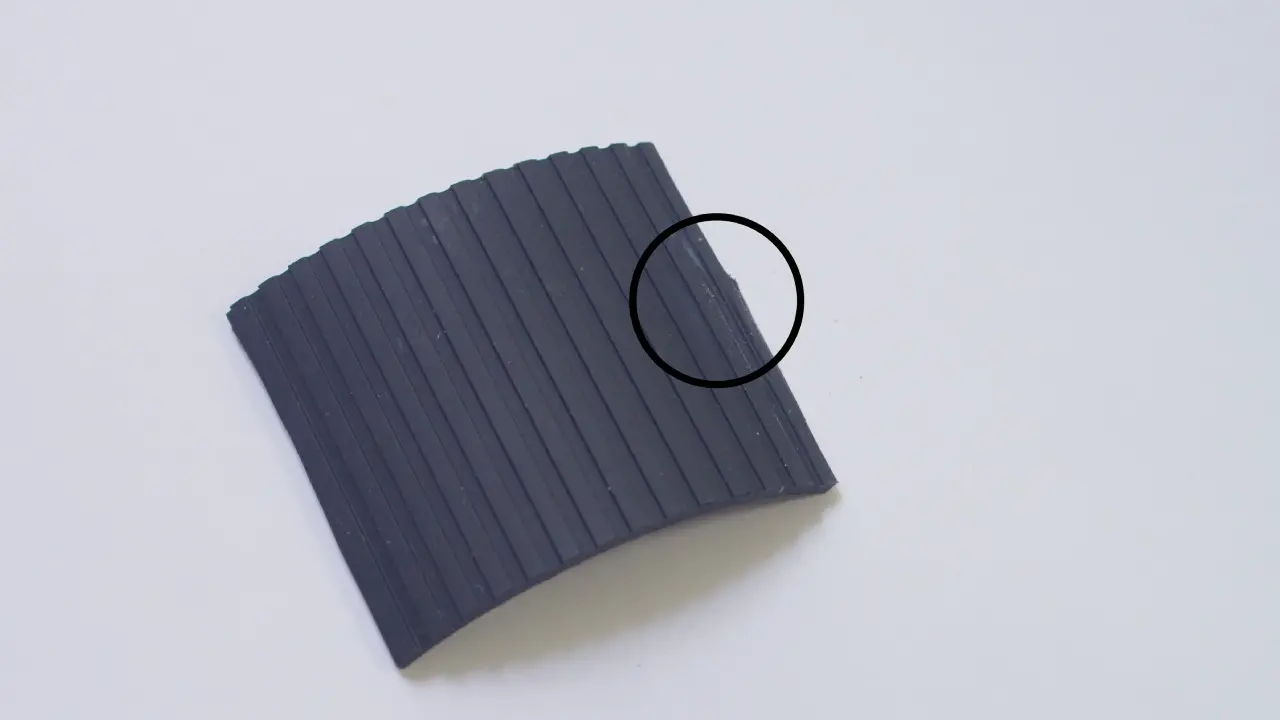 Burned and distorted silicone product from excessive heat