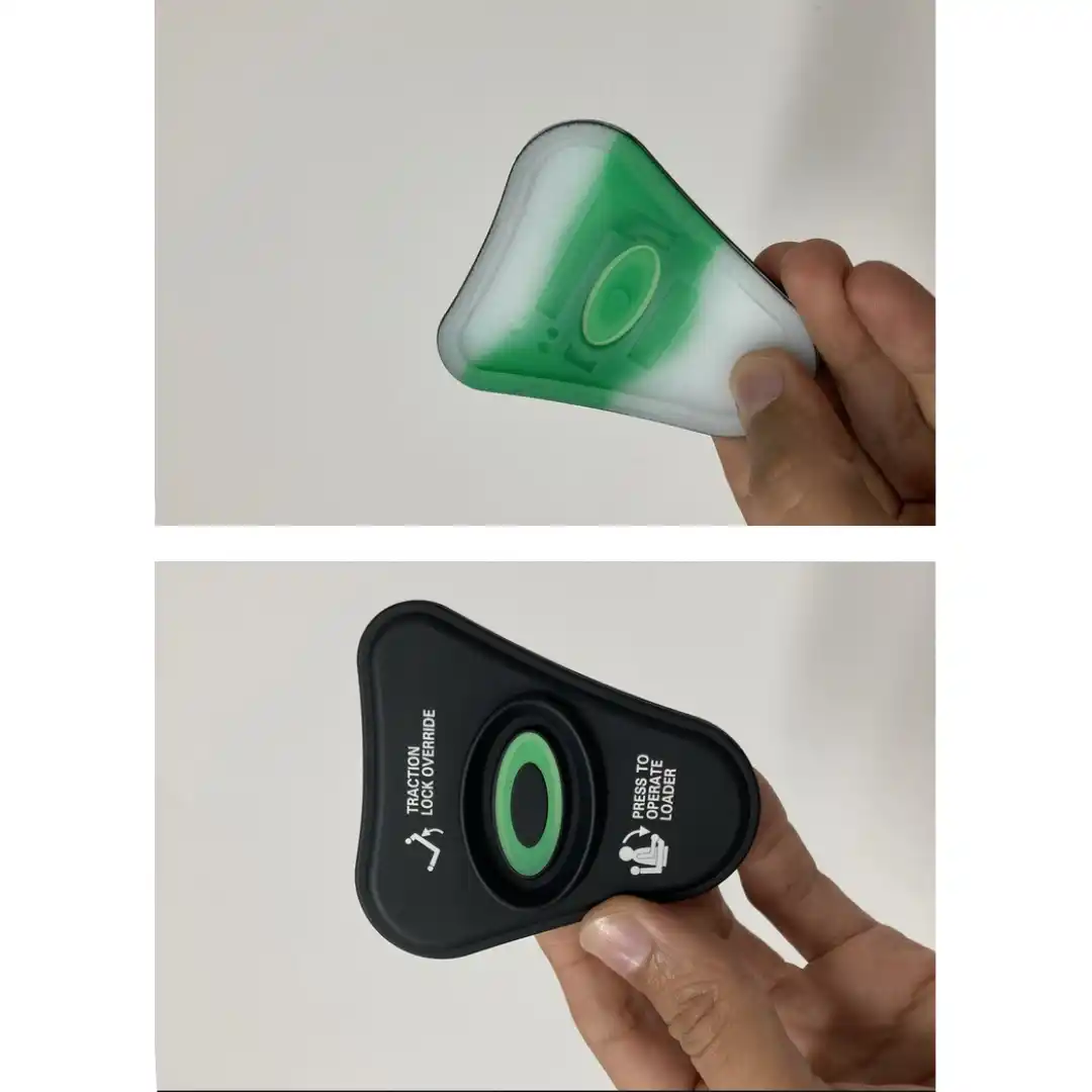 Dual material silicone keypad