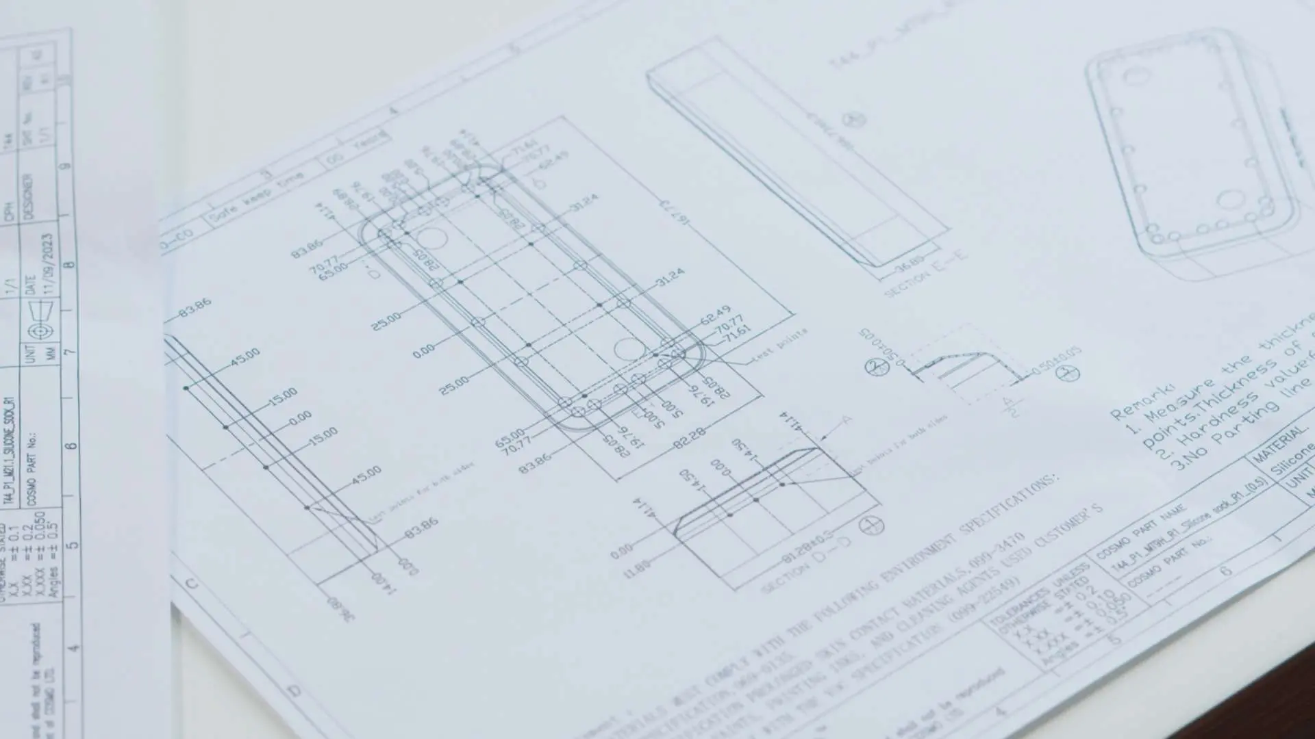 Engineering team defining silicone product geometry