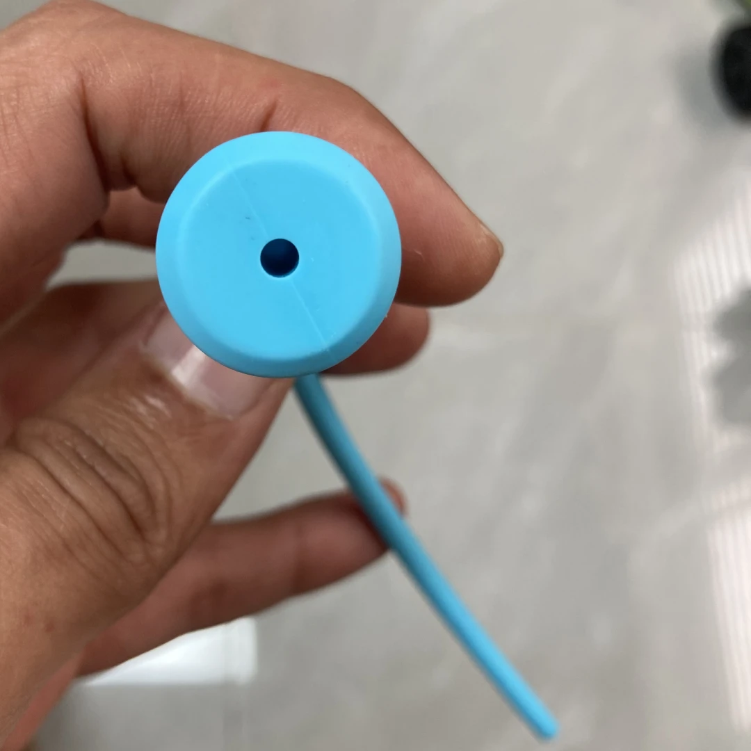 silicone pin with blind hole