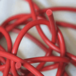 Red silicone rubber cord