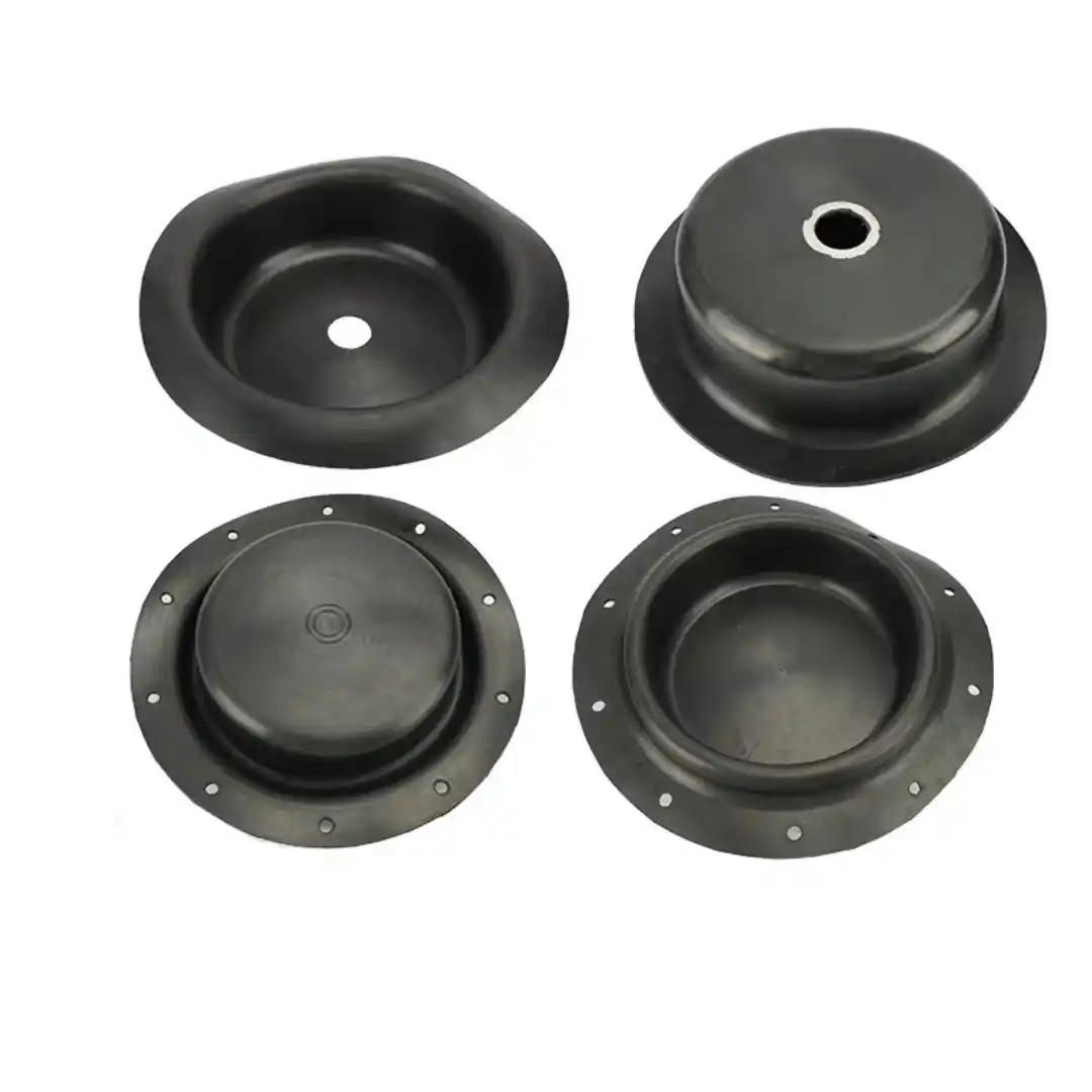 four black domed diaphragms