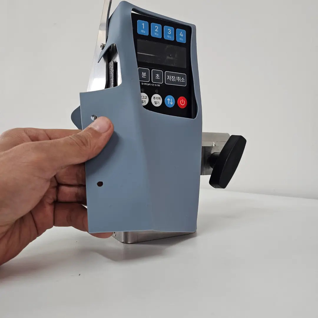 Custom compression-molded silicone prototype for cookware robot enclosure