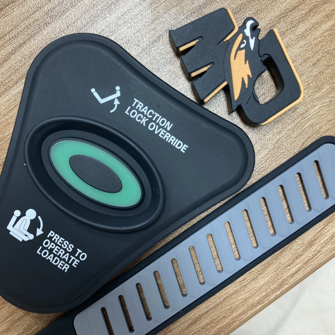 Color-coated and laser-engraved silicone prototype