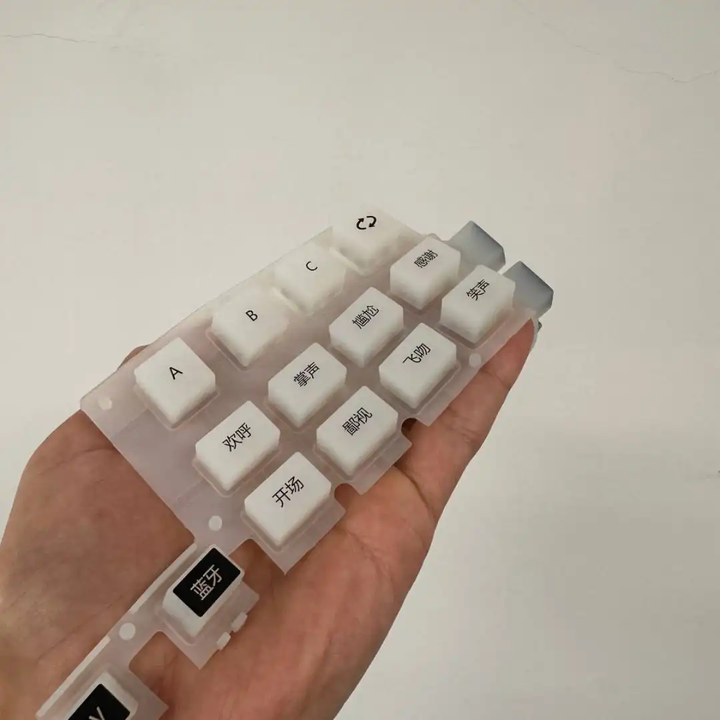 Molded silicone keypad