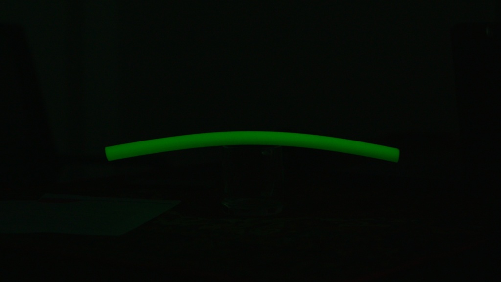 Showcasing a Glow-in-the-Dark Silicone Tube