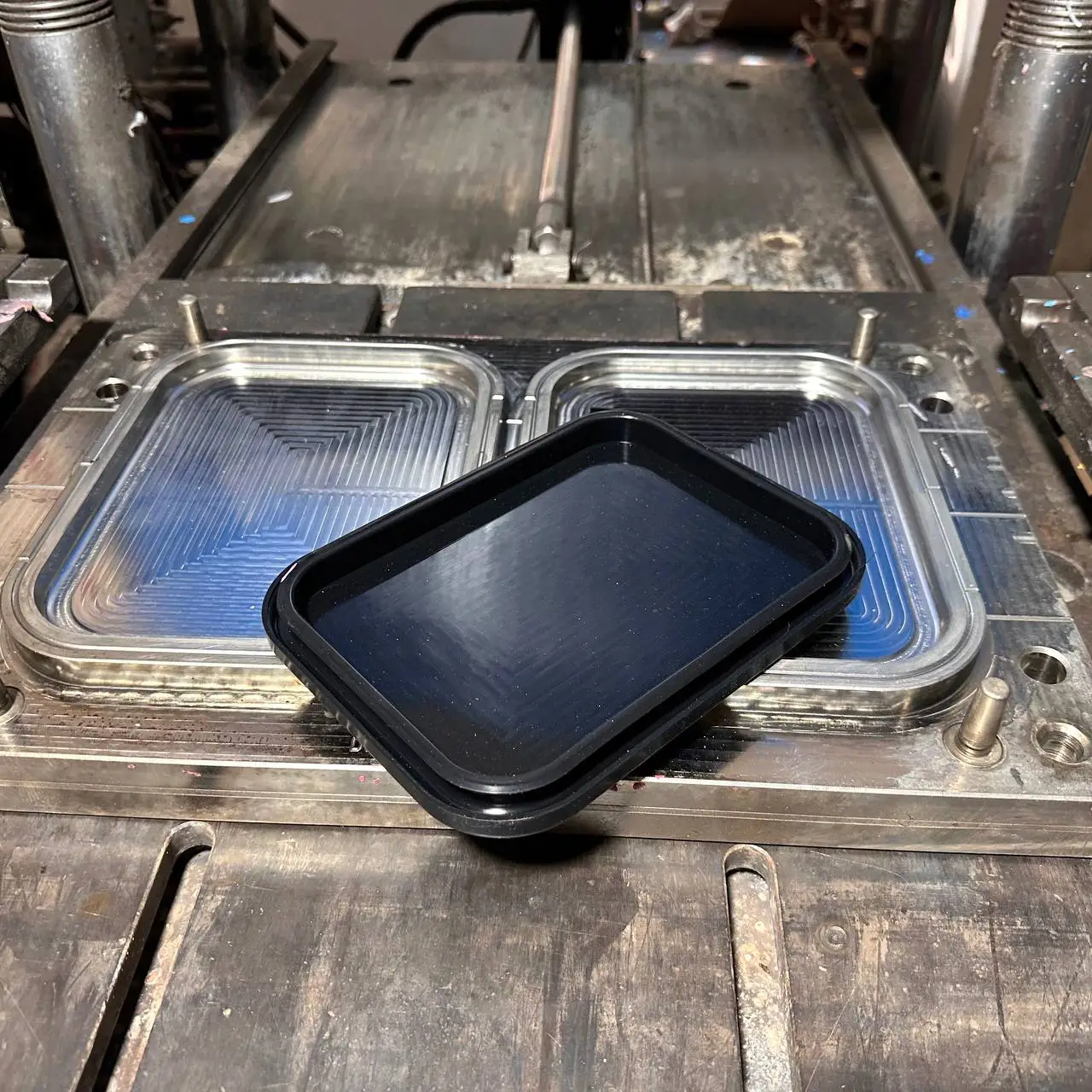 A compressed molded silicone cup, highlighting the result of compression molding as a common process in producing silicone parts.