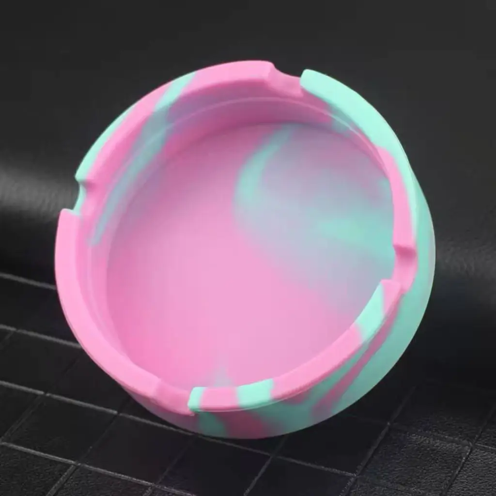 Pink silicone ashtray